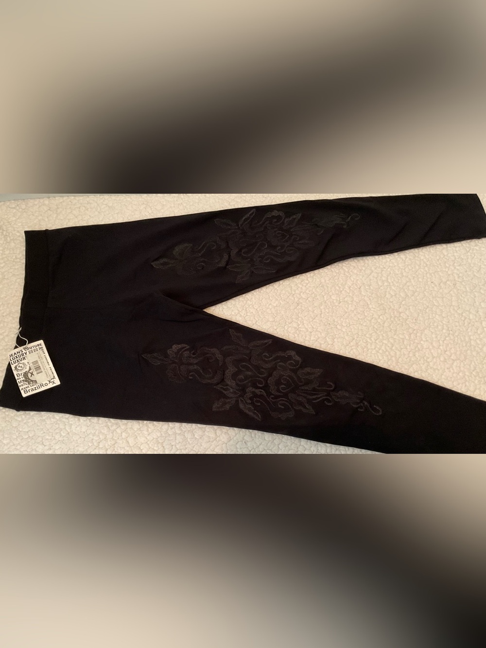 BrazilRoxx Black Women's Embroidered Pants